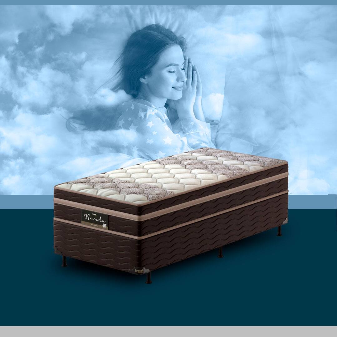 Cama Box Solteiro Probel Nevada base box