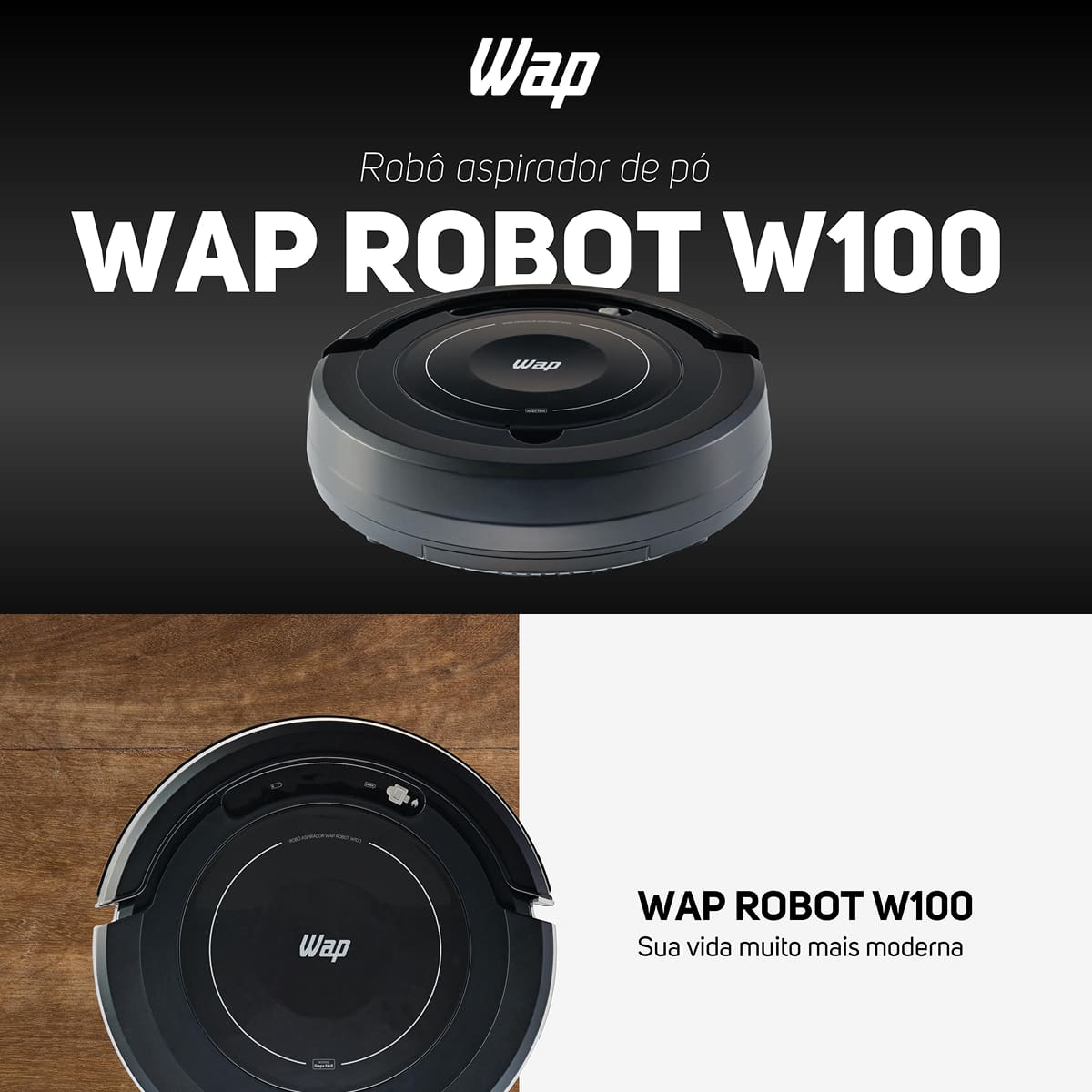 Aspirador de Pó Robô Wap Robot W100