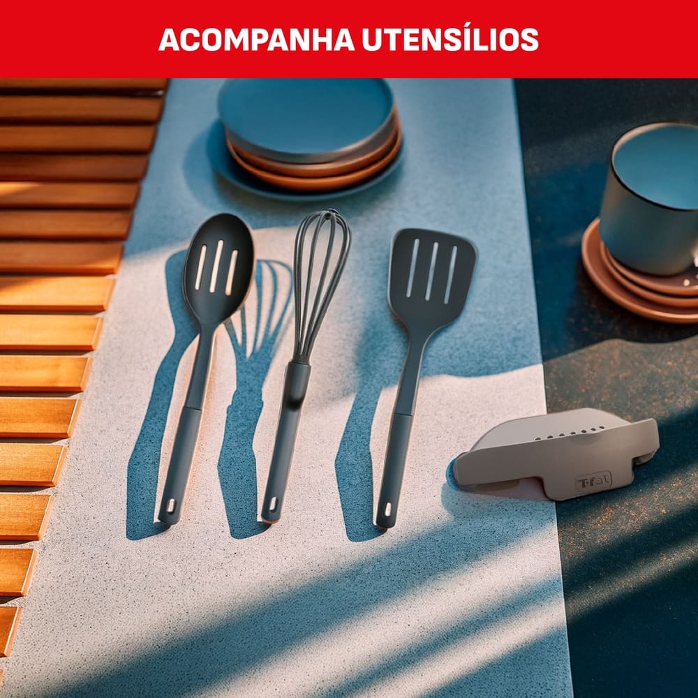 Conjunto de Panelas Tefal Recycled Ceramic 9 Peças