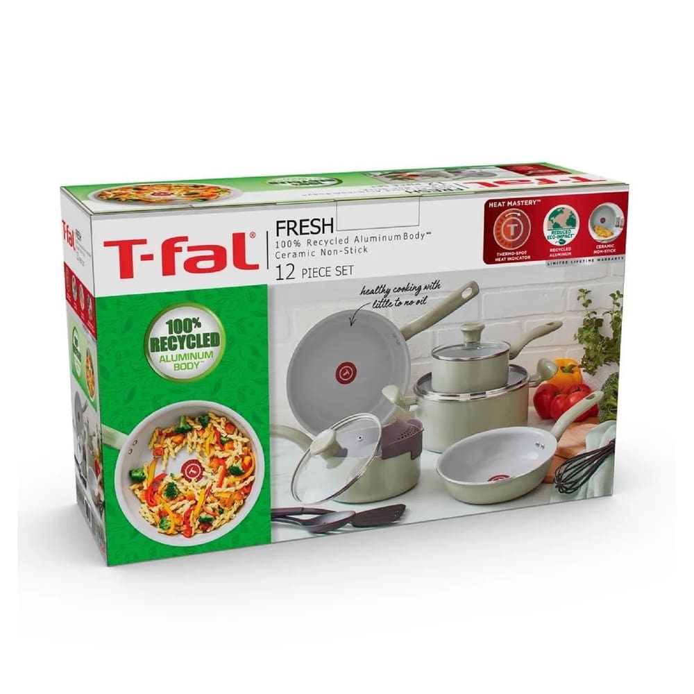 Conjunto de Panelas Tefal Recycled Ceramic 9 Peças