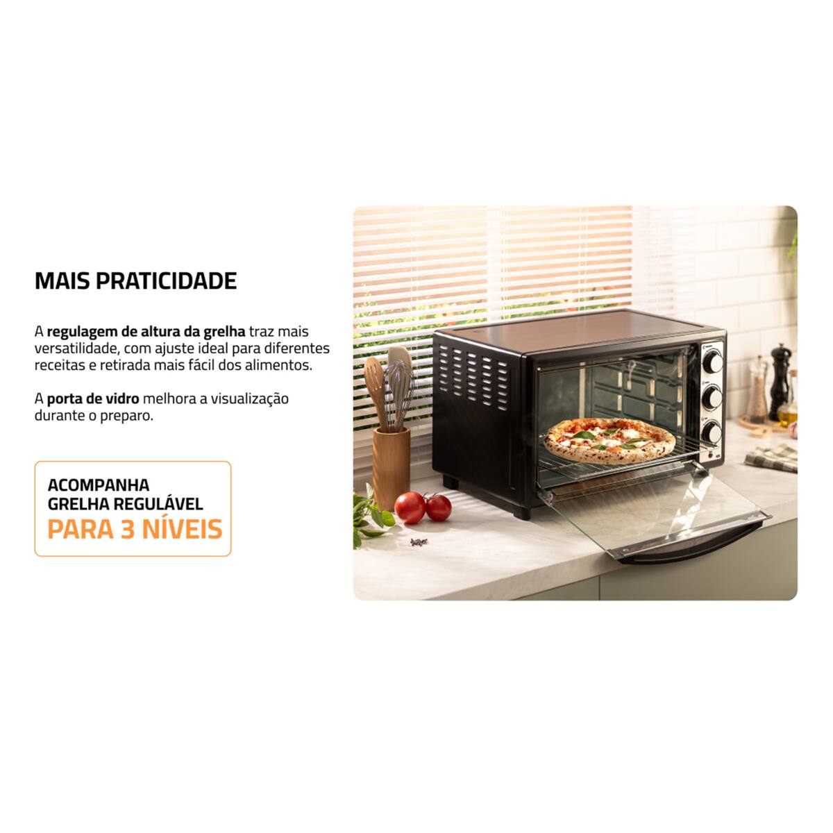 Forno Elétrico Mondial Family II 42 Litros 1600W G...