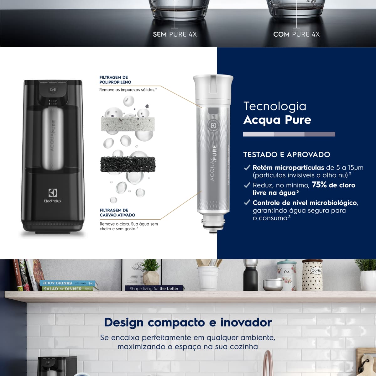 Purificador de Água Electrolux PE12P Experience