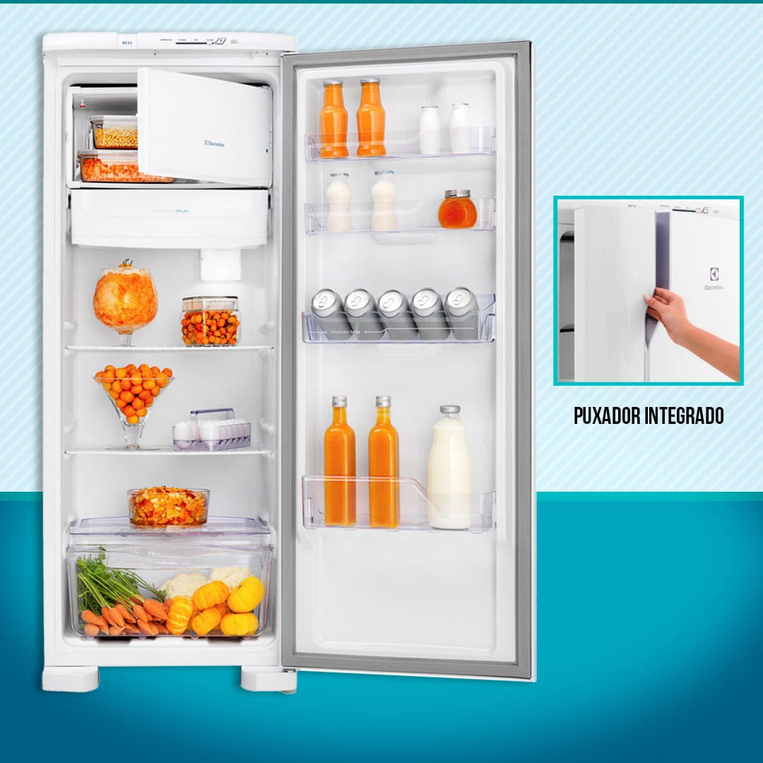 Geladeira Electrolux Degelo Prático RE31 visual