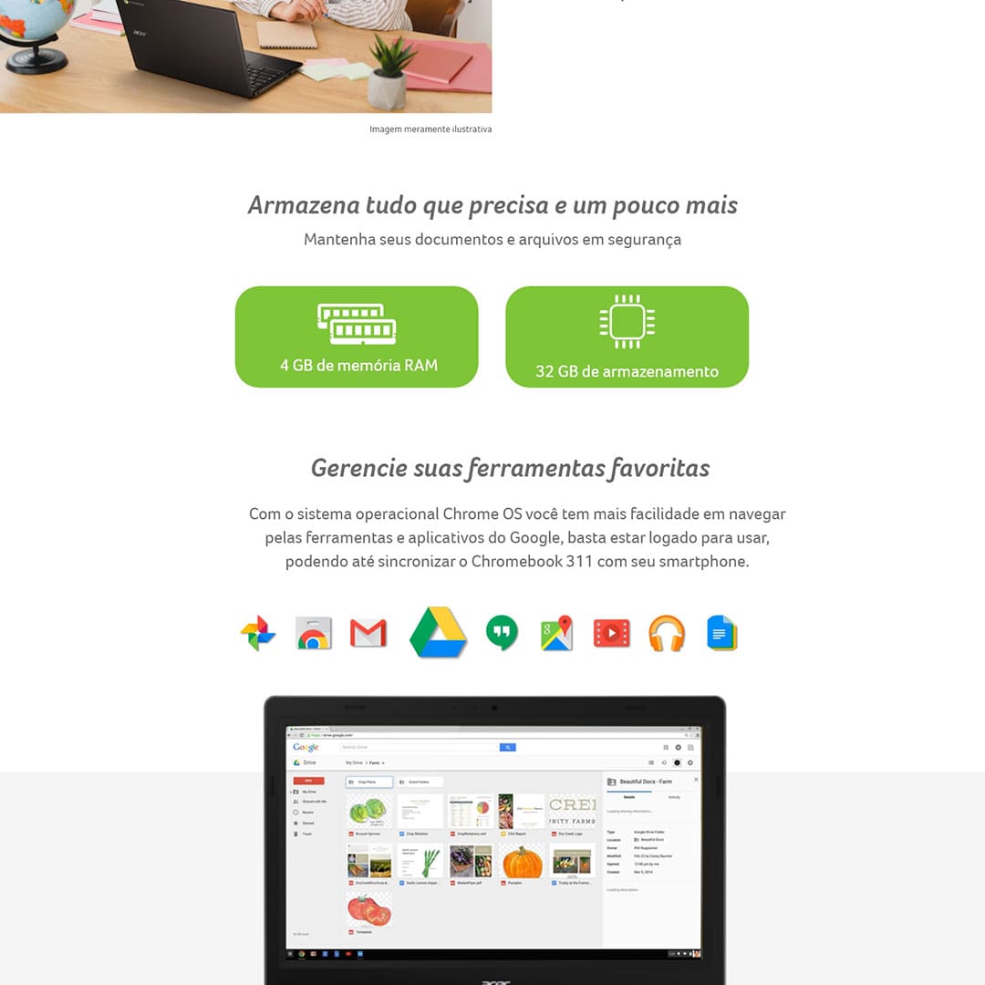Notebook Acer Chromebook 311