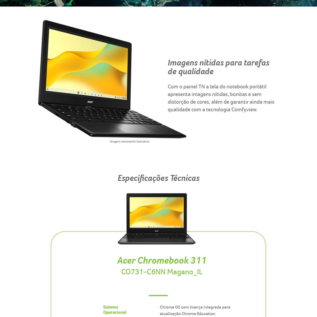 Notebook Acer Chromebook 311