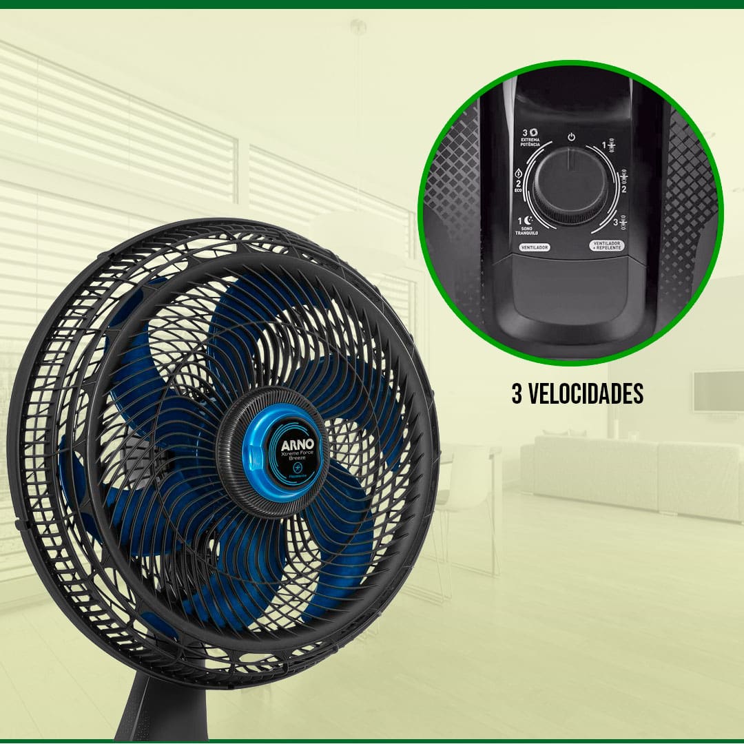 Ventilador Mesa Arno Xtreme Force Breeze VB55 velocidades 