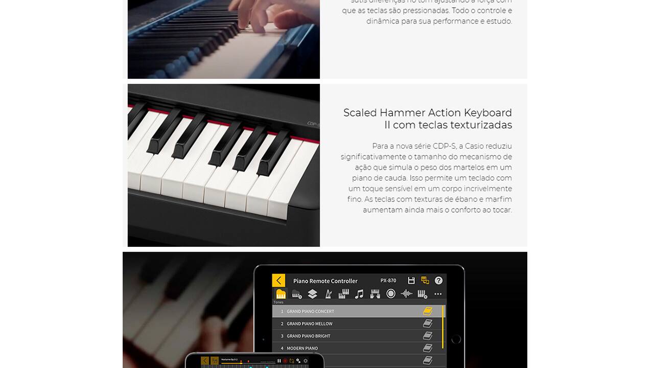 Piano Digital Casio Stage CDPS90 Preto Ponto