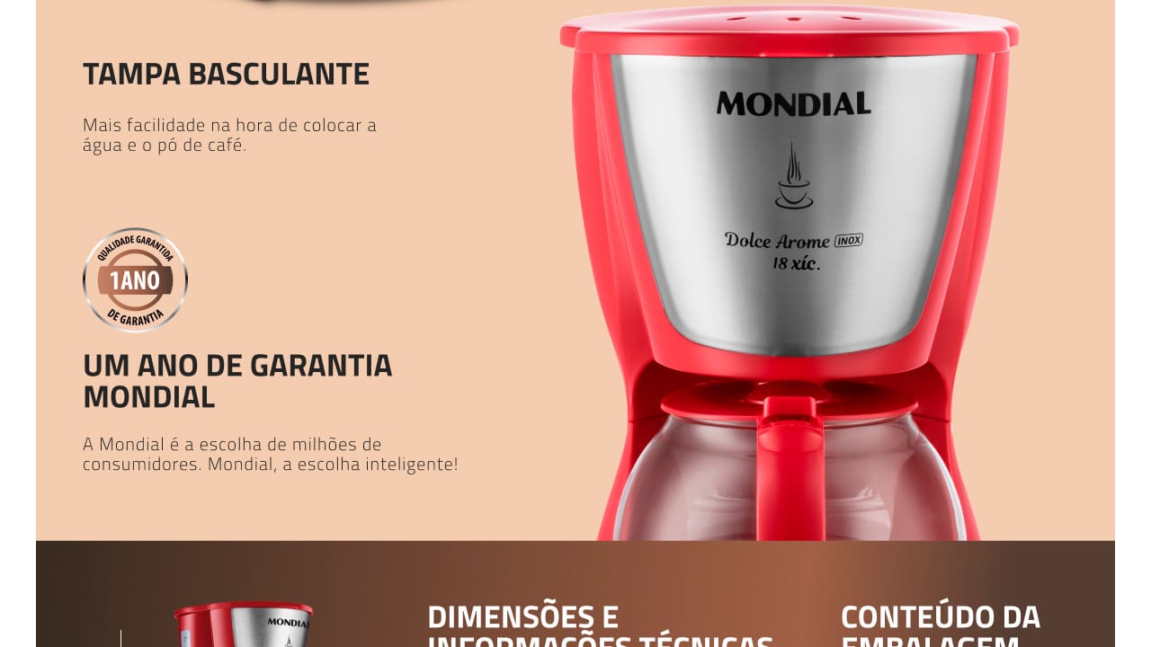 cafeteira-eletrica-mondial-dolce-arome-c35-vermelha