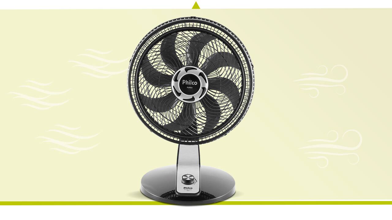Ventilador Mesa Philco Turbo PVT490 velocidades tecnologia