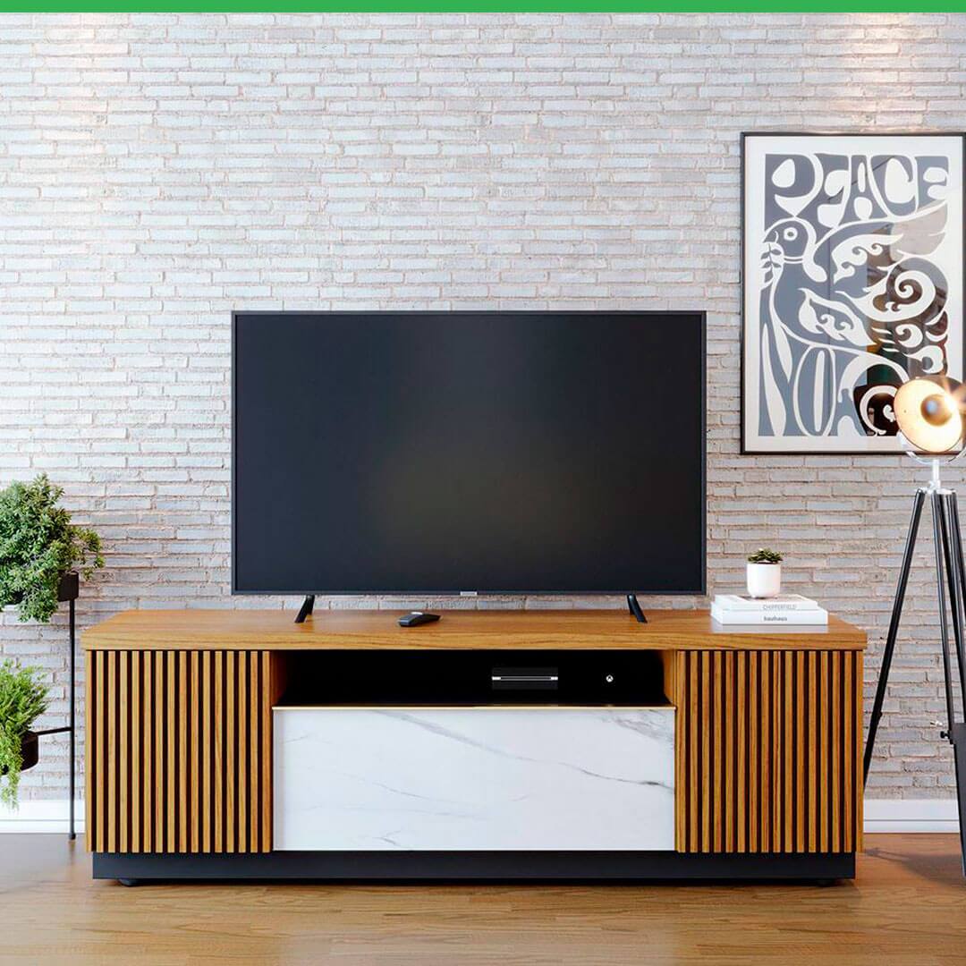 Rack Colibri Manaus 3 Portas TV 70 polegadas