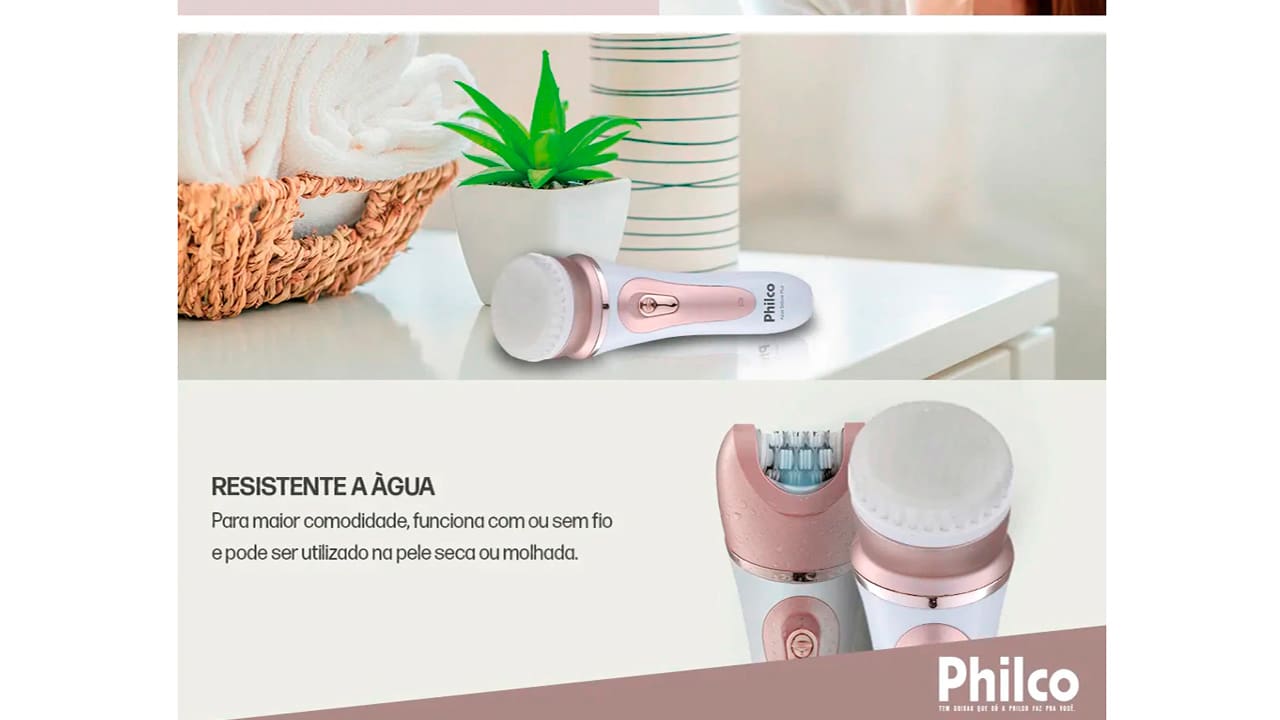 Depilador Philco Aqua Deluxe Plus PDP02 Rosa