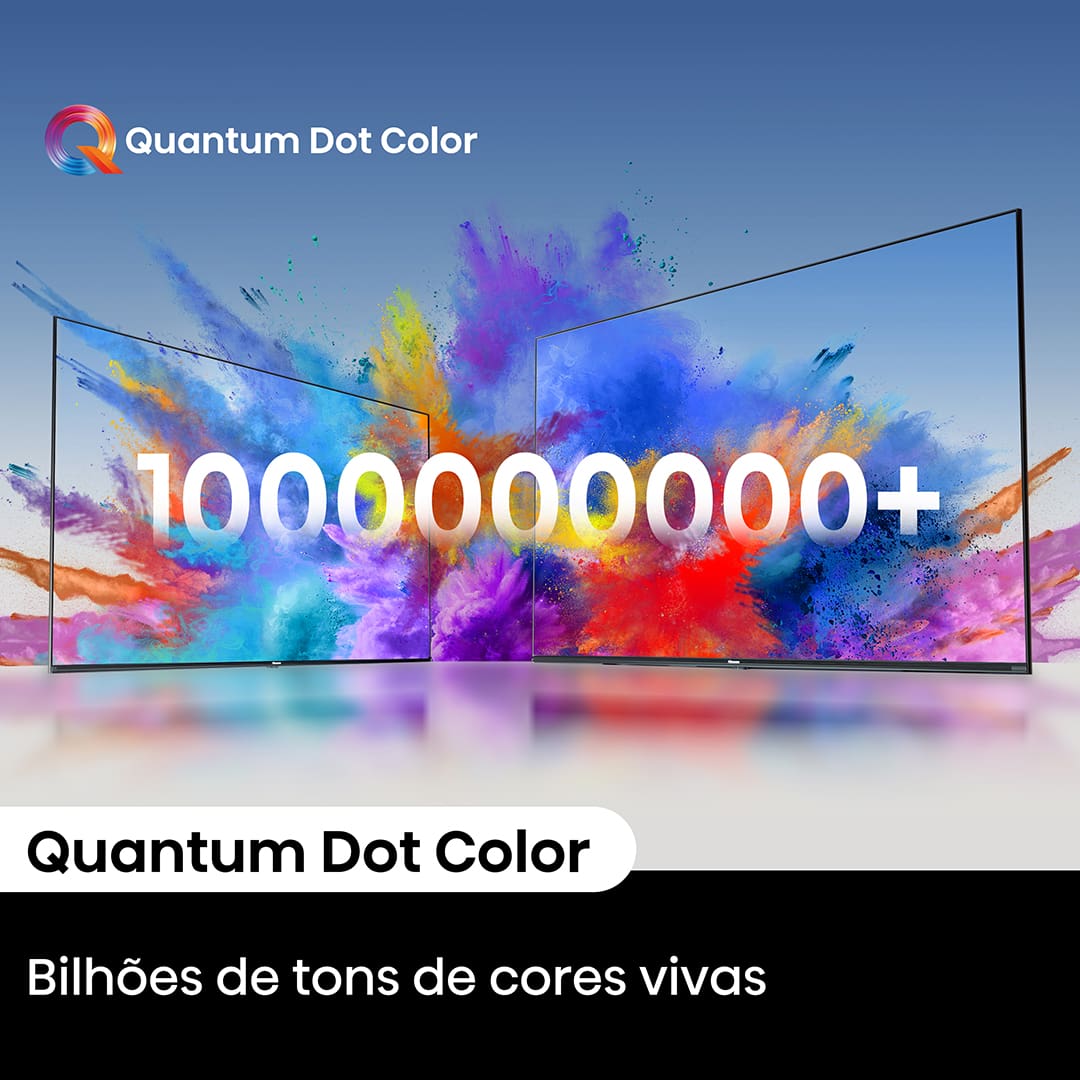 A Smart TV Hisense 50Q6N de 50" proporciona uma experiência visual impressionante com sua tela UHD 4K QLED, garantindo imagens nítidas e cores vibrantes. Equipada com tecnologia HDR10+, oferece uma profundidade de cor e contraste mais precisos, para que cada detalhe seja revelado com realismo. Ideal para filmes, séries e jogos, sua tela plana oferece uma visão ampla e envolvente, aprimorando ainda mais a qualidade visual.