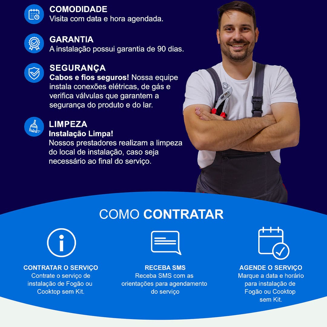 Instalação Coooktop Elétrico