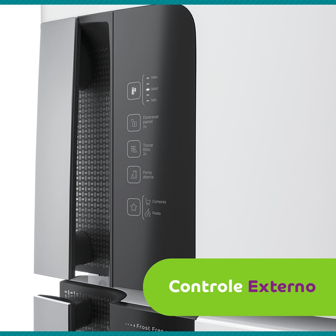 Geladeira Consul CRM56HB Frost Free Duplex 450L controle externo