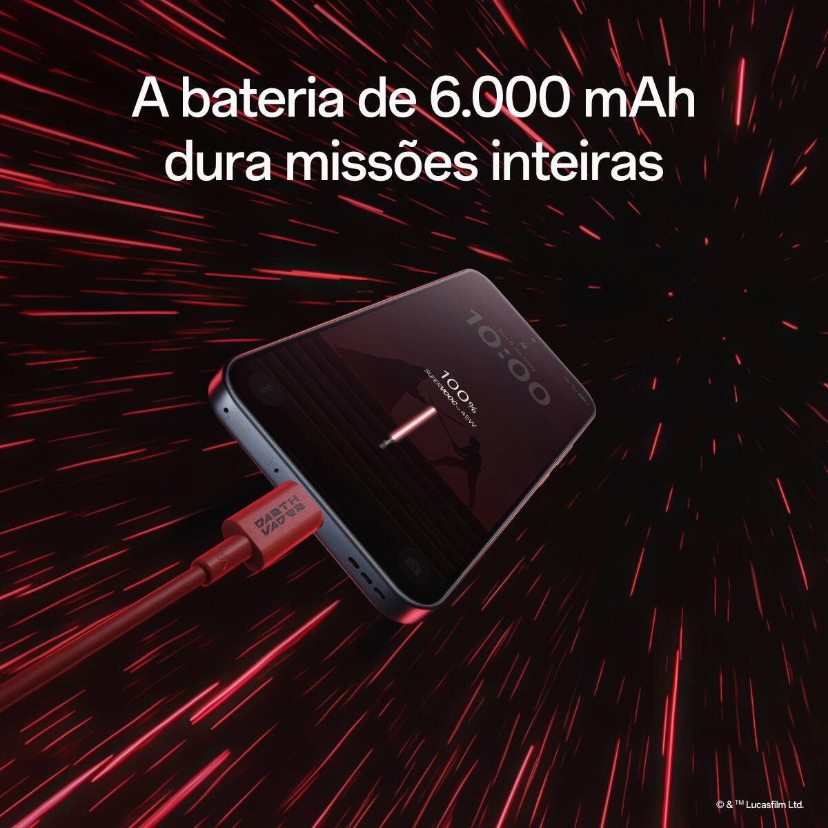 Smartphone OPPO Reno 14F Dark Side Edition 5G Tela 6,57" 256GB Câmera 50MP Preto