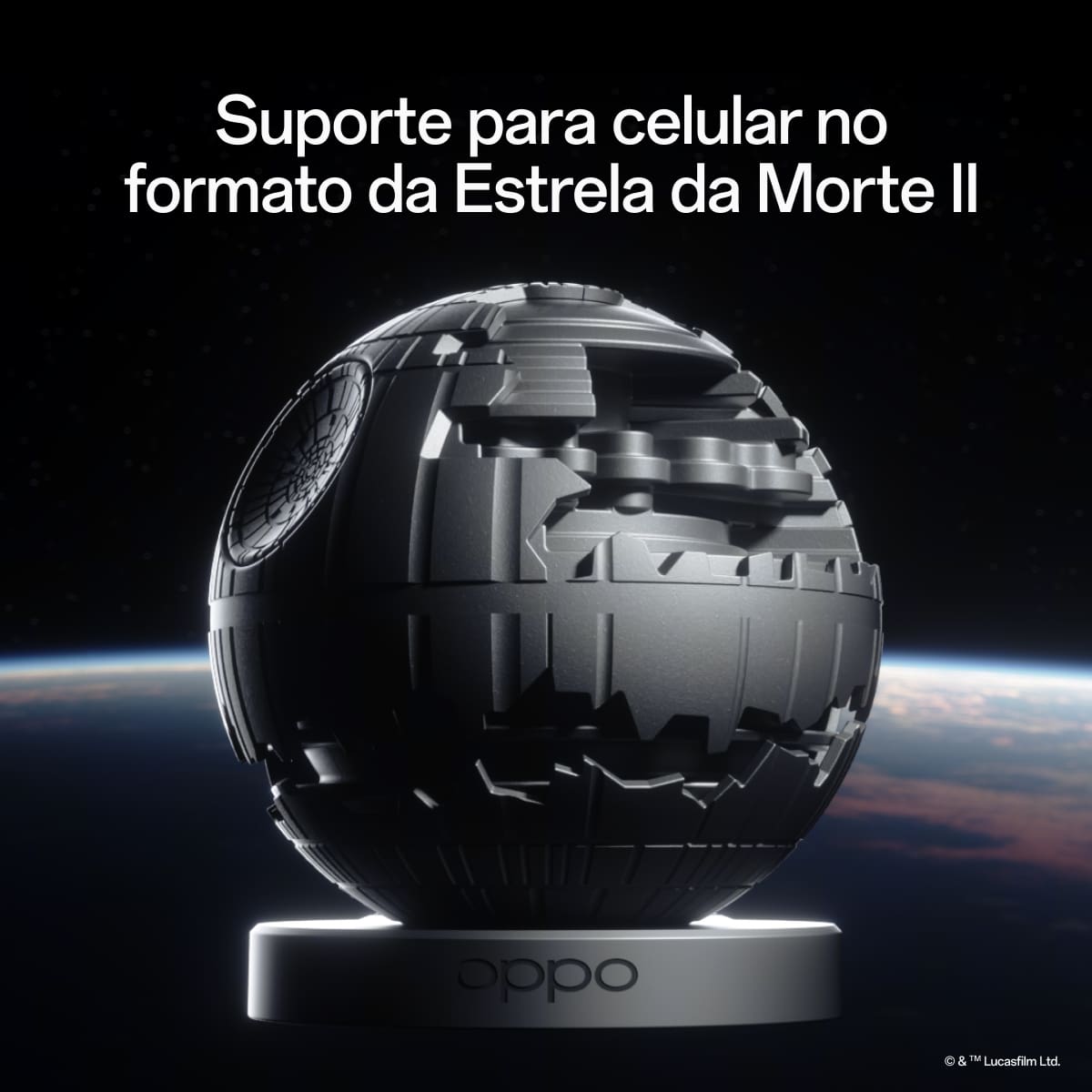 Smartphone OPPO Reno 14F Dark Side Edition 5G Tela 6,57" 256GB Câmera 50MP Preto