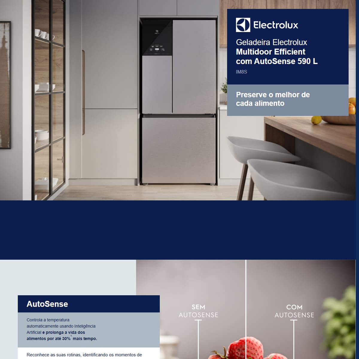 Geladeira Frost Free Electrolux IM8S