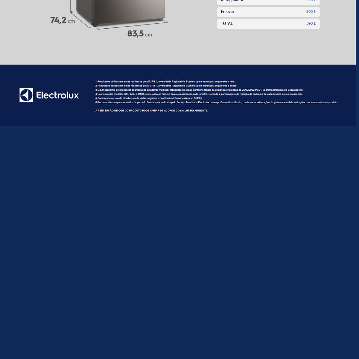 Geladeira Frost Free Electrolux IM8S