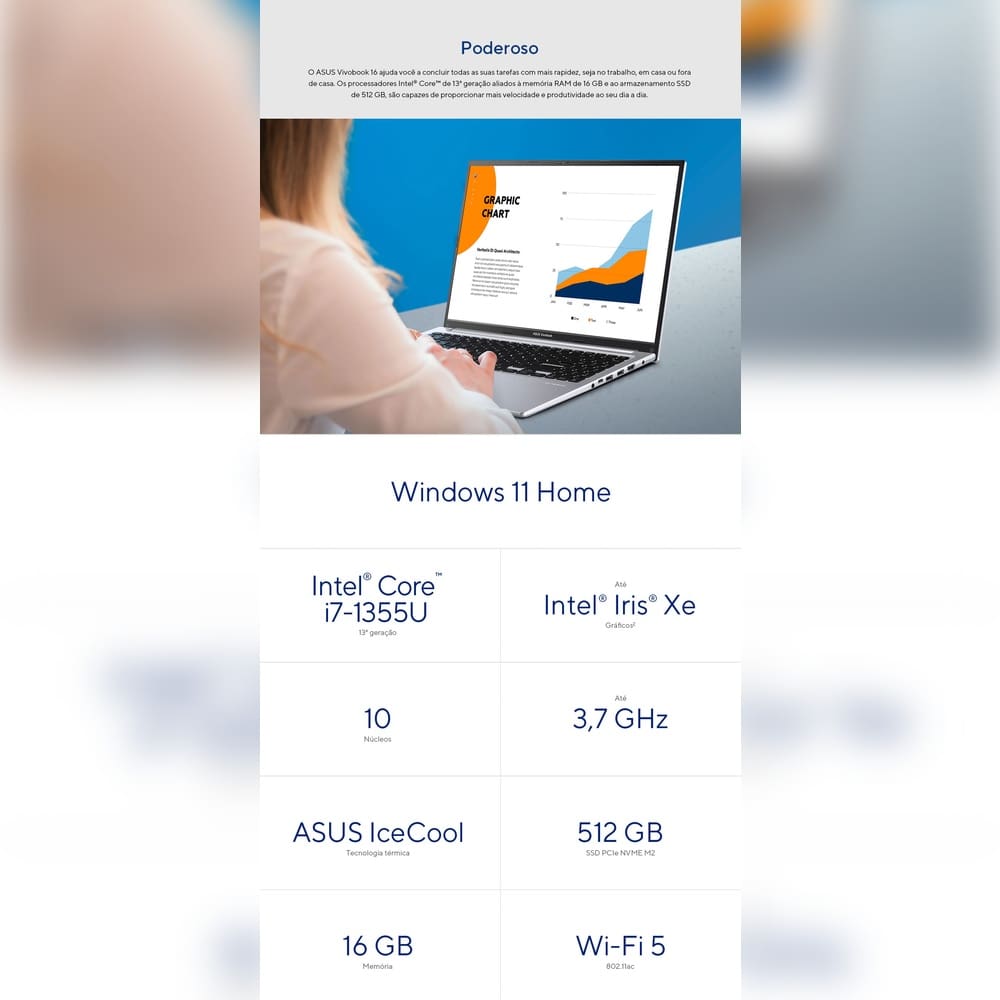 Notebook ASUS Vivobook 16