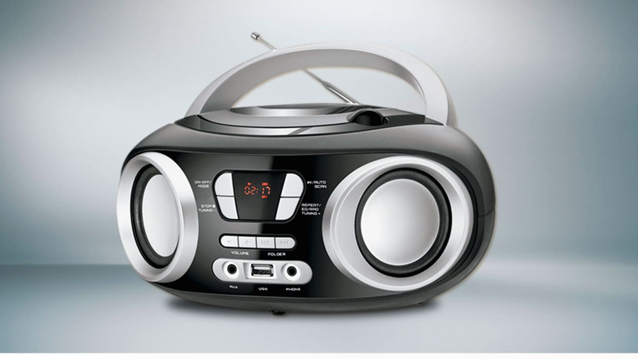 Rádio Portátil Mondial Boom Box NBX-13 Preto