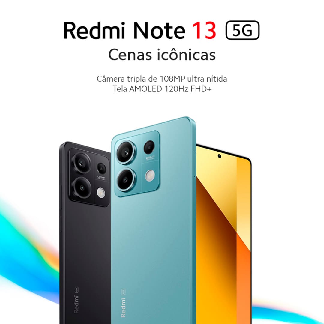 Descubra a Inovação e o Estilo com o Xiaomi Redmi Note 13 5G Azul – sua nova dimensão de tecnologia. O mundo da tecnologia móvel nunca mais será o mesmo com a chegada do revolucionário Xiaomi Redmi Note 13 5G na cor azul. Projetado para aqueles que não se contentam com o básico e buscam sempre mais em performance, design e inovação. Com 256GB de armazenamento, prepare-se para mergulhar em uma experiência sem limites, onde suas memórias, jogos e aplicativos coexistem sem comprometer a velocidade ou a eficiência. O Xiaomi Redmi Note 13 conta com processador octa-core, tela de 6.67" e 8GB RAM, tudo isso para você desfrutar de inovação e rapidez. Escolha o Xiaomi Redmi Note 13 5G Azul e eleve sua experiência móvel a um patamar nunca antes imaginado.
