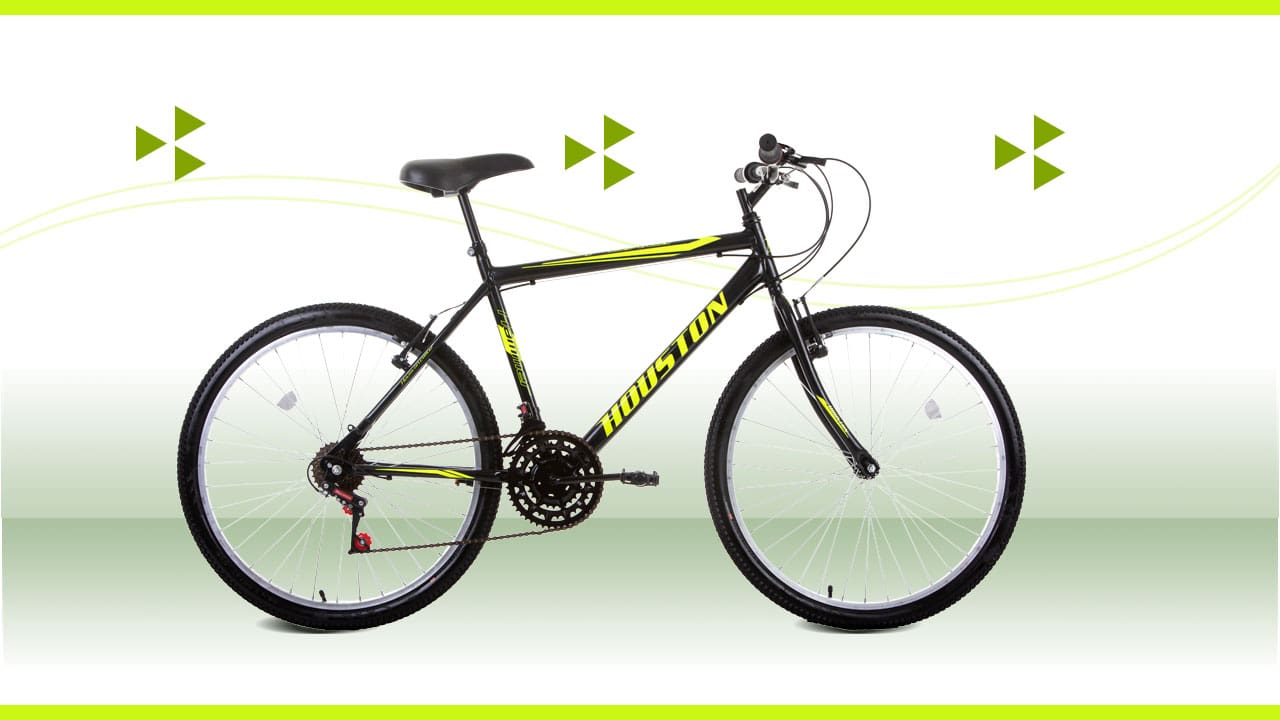 Bicicleta Houston Foxer Hammer Preta Neon 