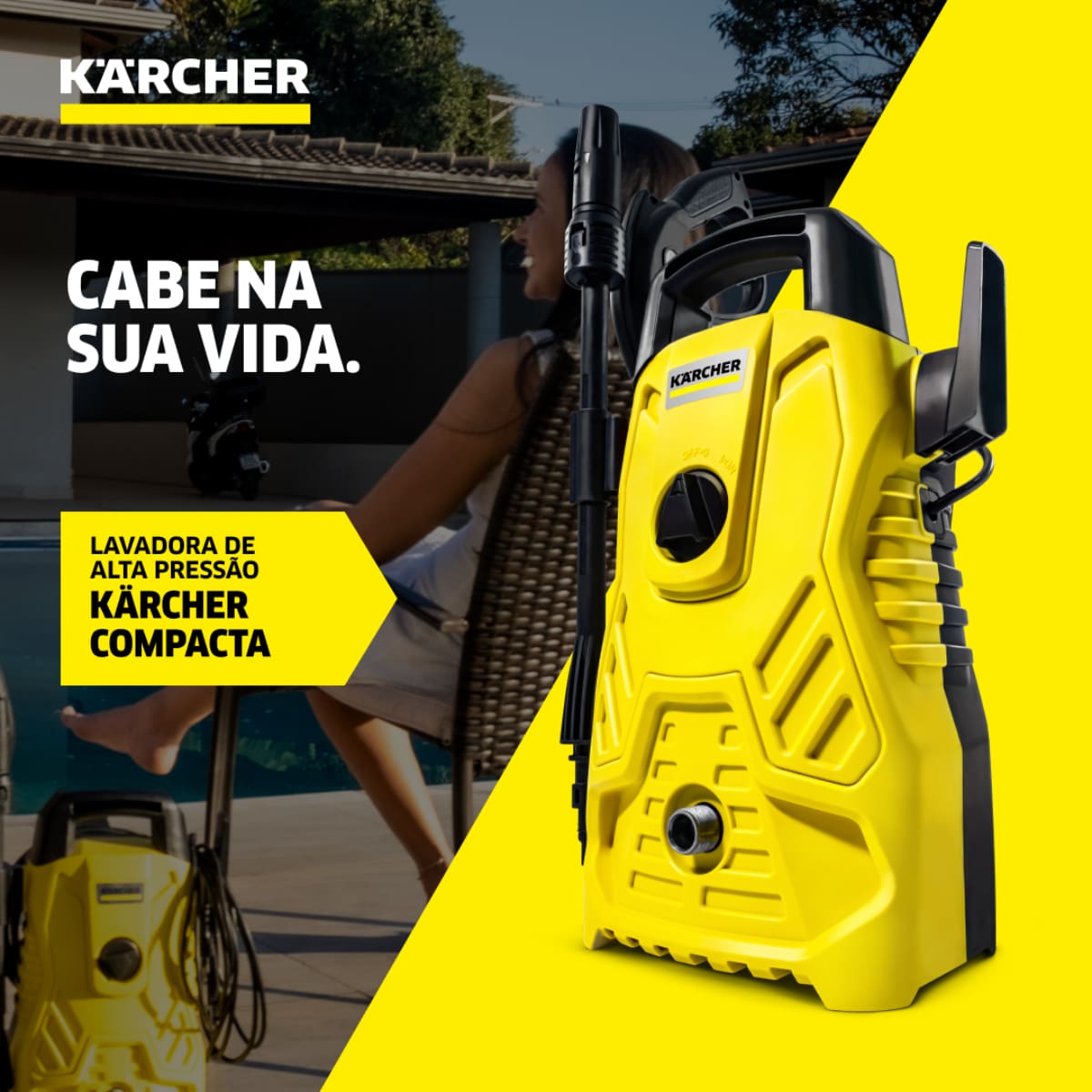 Lavadora de Alta Pressão Karcher Compacta 1500PSI 1400W