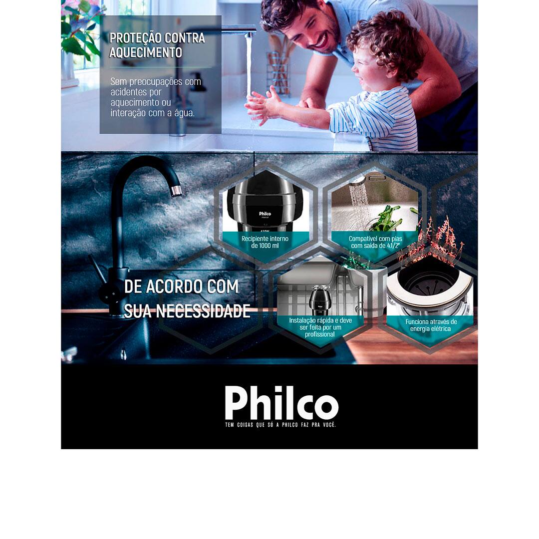 Triturador de Resíduos de Alimentos Philco PTA055P