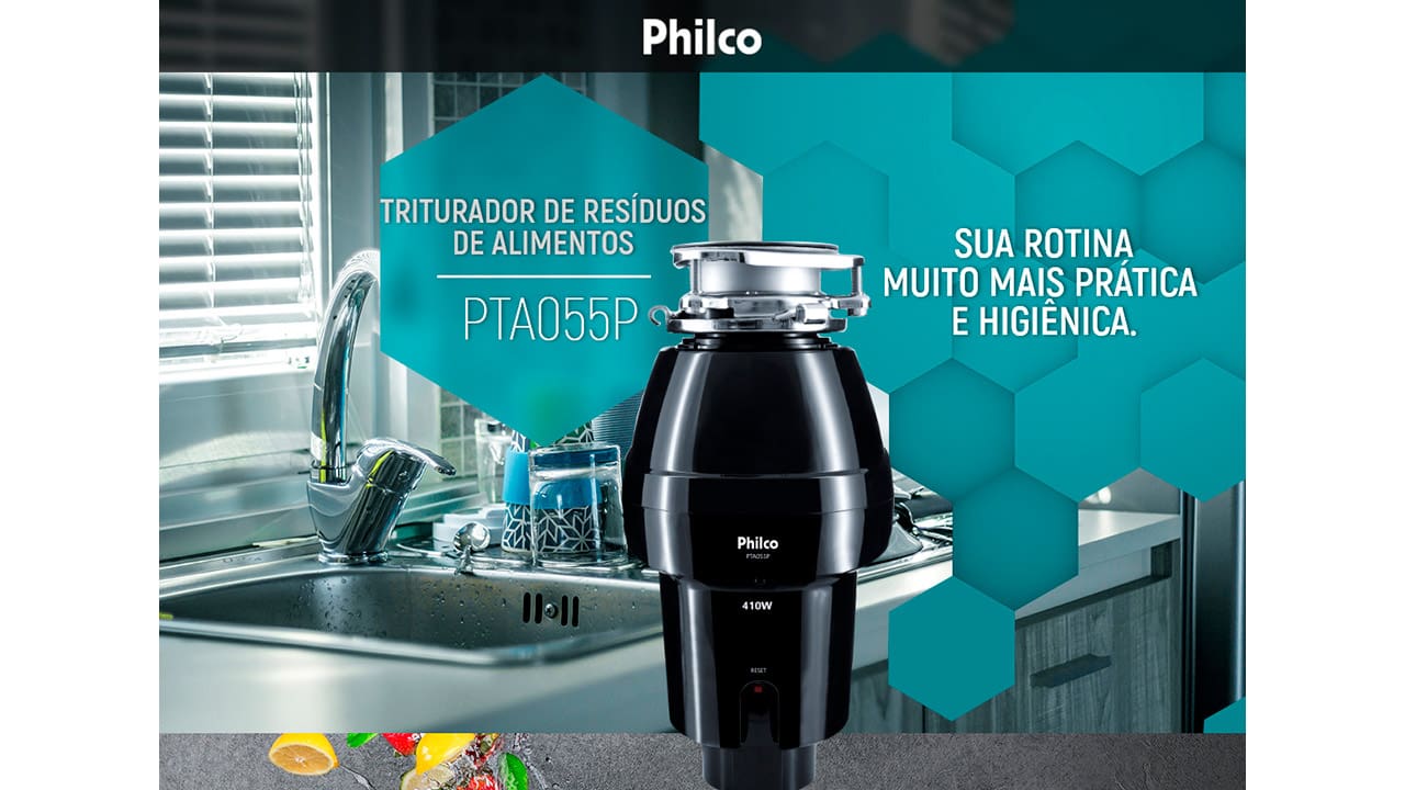 Triturador de Resíduos de Alimentos Philco PTA055P