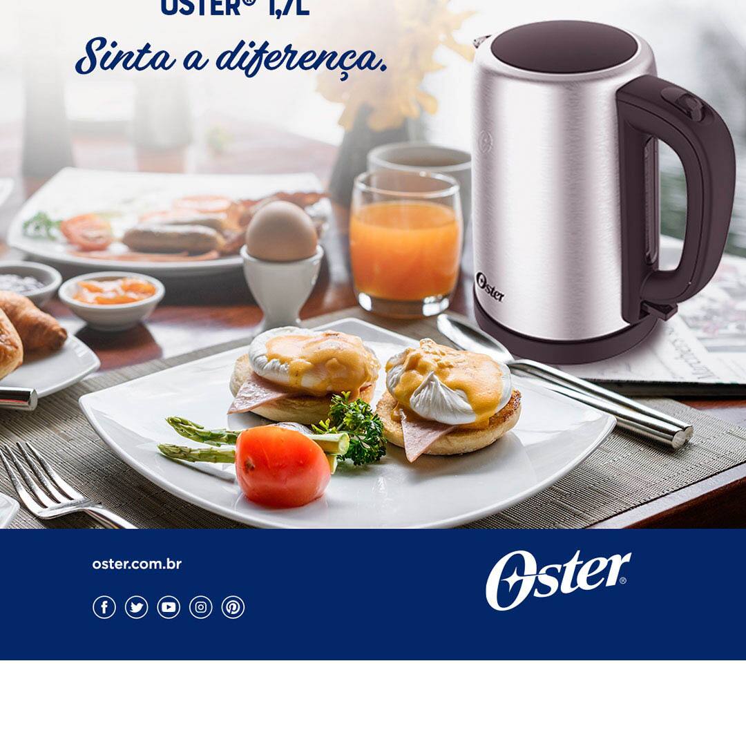 Chaleira Elétrica Oster OCEL550 1,7L Inox