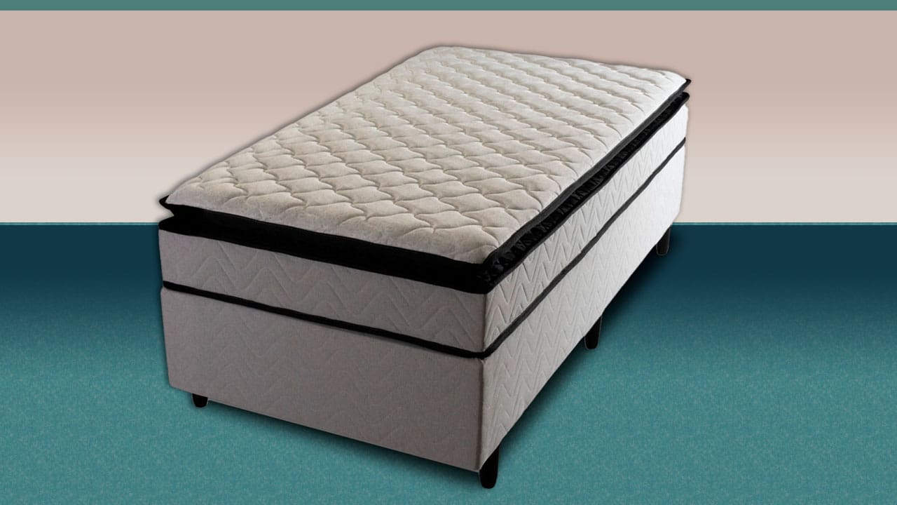Cama Box com Colchão Solteiro Titanium Hellen