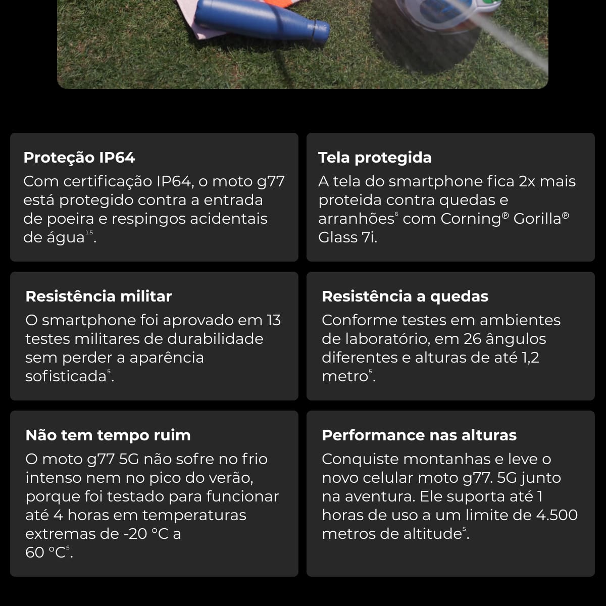 Smartphone Motorola Moto G77 6.8” 256GB 5G Câmera Dupla 108MP