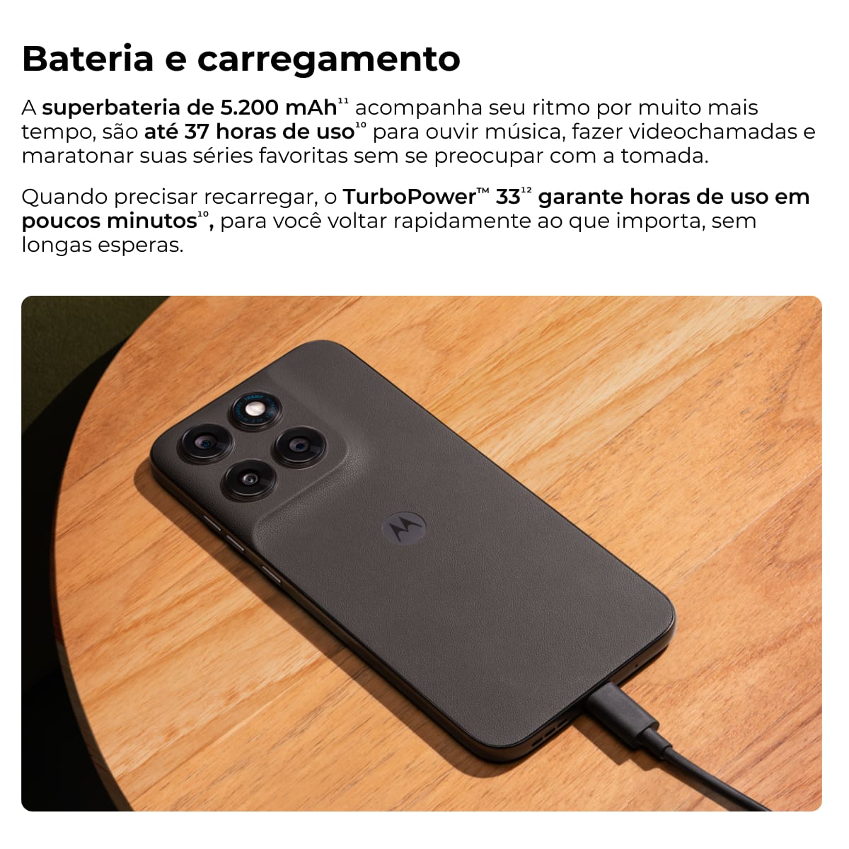 Smartphone Motorola Moto G77 6.8” 256GB 5G Câmera Dupla 108MP