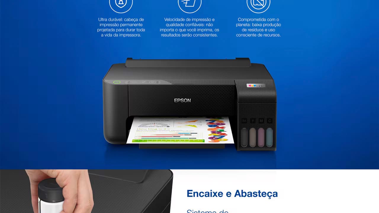 Impressora Tanque de Tinta Epson EcoTank L1250