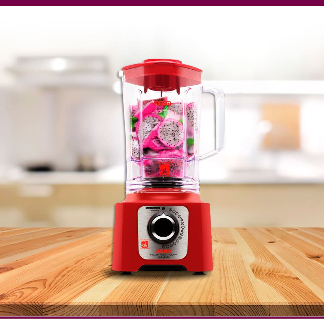 Liquidificador Arno Power Max LN56 1400W Vermelho