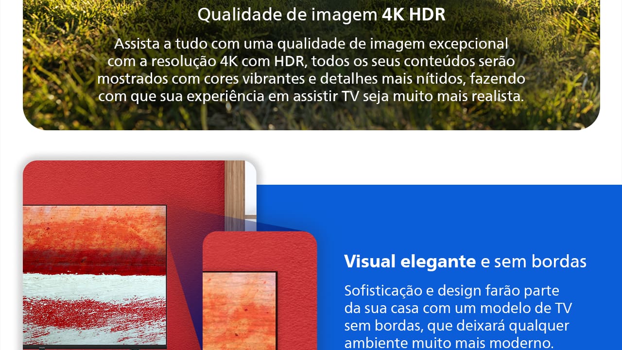 Smart TV 75" 4K Philips 75PUG7019/78 Google TV