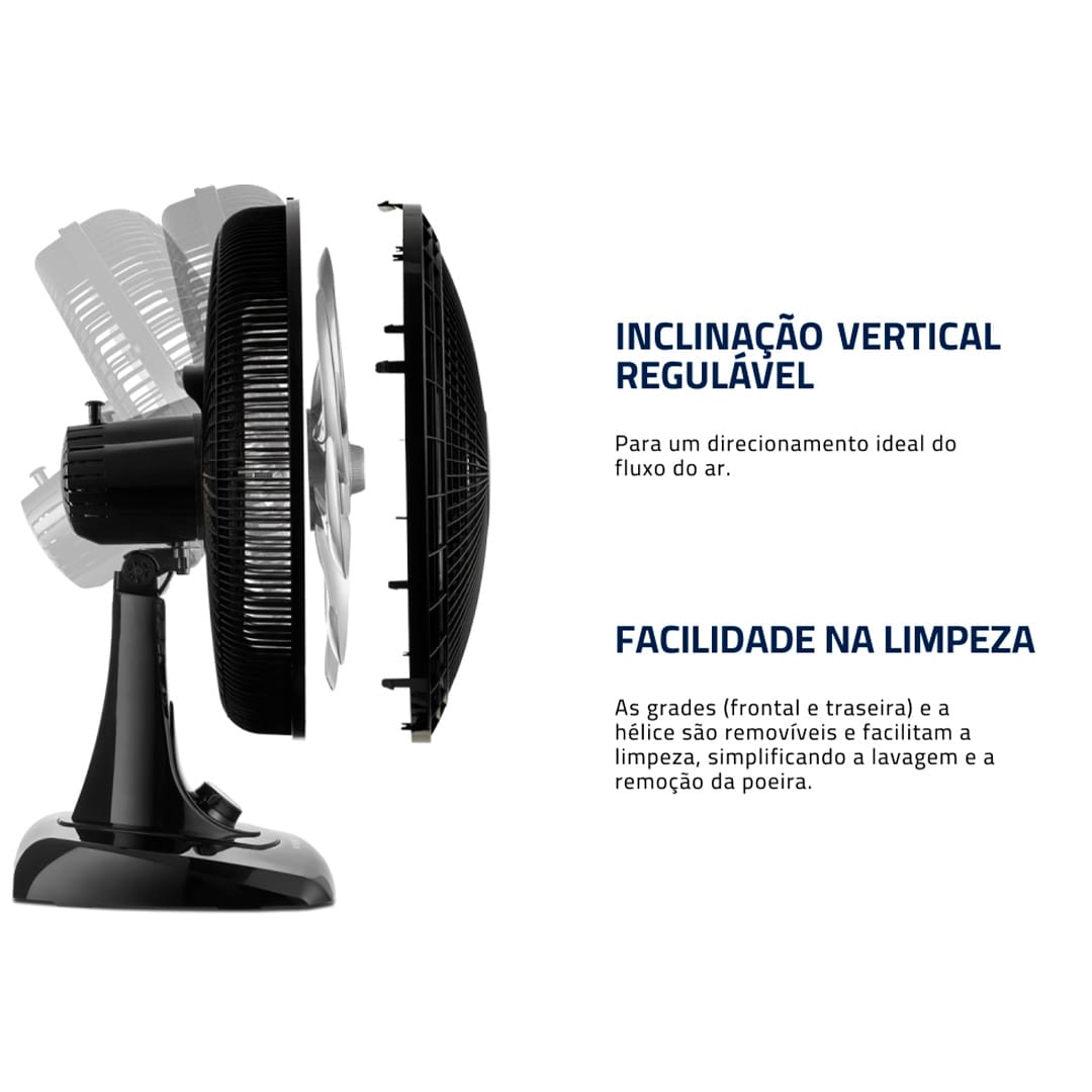 Com o Ventilador Mondial Super Power VSP-40B, os dias de verão não serão mais os mesmos! Ele irá agradar e refrescar esses momentos, dispondo de 6 pás com 40 centímetros de diâmetro, que possibilitam uma grande vazão de ar, com muito mais vento e tranquilidade.