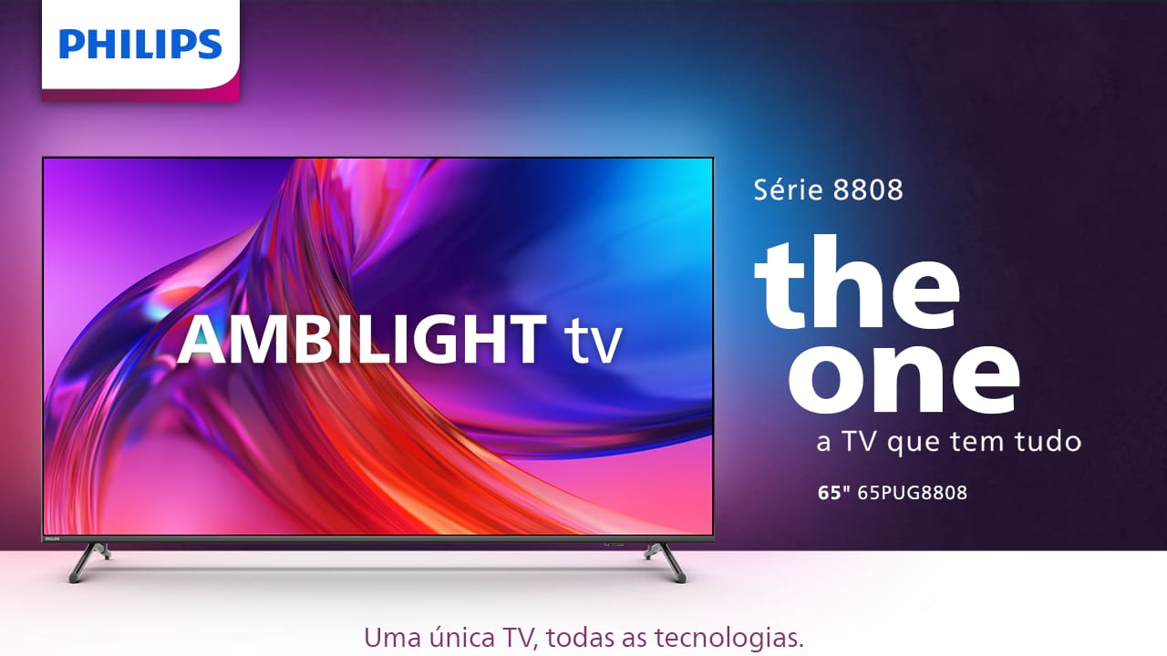 Experiência 4K com Google TV A Smart TV Philips THE ONE 65PUG8808/78 eleva sua experiência de entretenimento com uma tela de 65 polegadas e resolução 4K. Alimentada pelo sistema Google TV, você tem acesso a milhares de aplicativos, filmes e séries. Personalize sua tela inicial para encontrar rapidamente seus conteúdos favoritos e mergulhe no mundo do entretenimento de forma fluida e intuitiva.