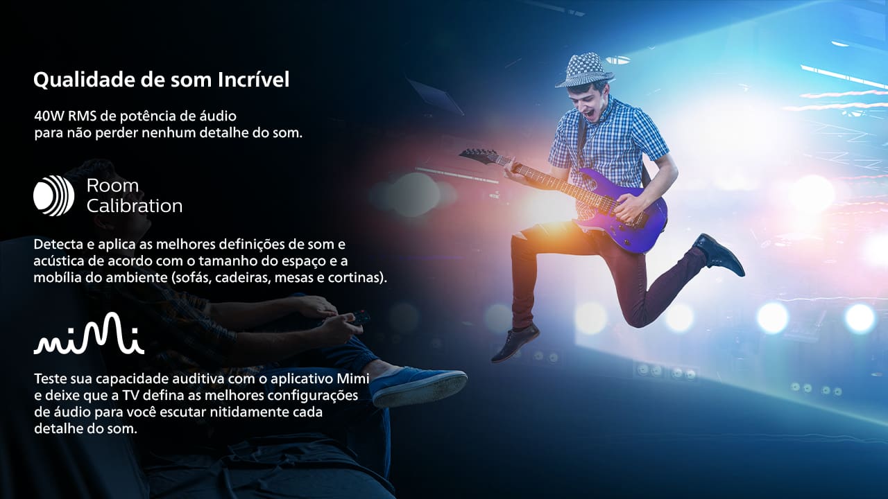 Experiência 4K com Google TV A Smart TV Philips THE ONE 65PUG8808/78 eleva sua experiência de entretenimento com uma tela de 65 polegadas e resolução 4K. Alimentada pelo sistema Google TV, você tem acesso a milhares de aplicativos, filmes e séries. Personalize sua tela inicial para encontrar rapidamente seus conteúdos favoritos e mergulhe no mundo do entretenimento de forma fluida e intuitiva.