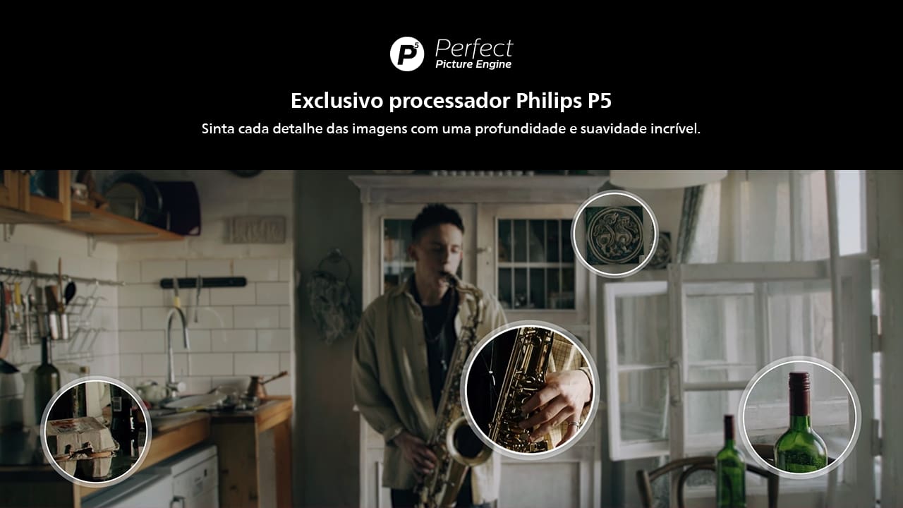 Experiência 4K com Google TV A Smart TV Philips THE ONE 65PUG8808/78 eleva sua experiência de entretenimento com uma tela de 65 polegadas e resolução 4K. Alimentada pelo sistema Google TV, você tem acesso a milhares de aplicativos, filmes e séries. Personalize sua tela inicial para encontrar rapidamente seus conteúdos favoritos e mergulhe no mundo do entretenimento de forma fluida e intuitiva.