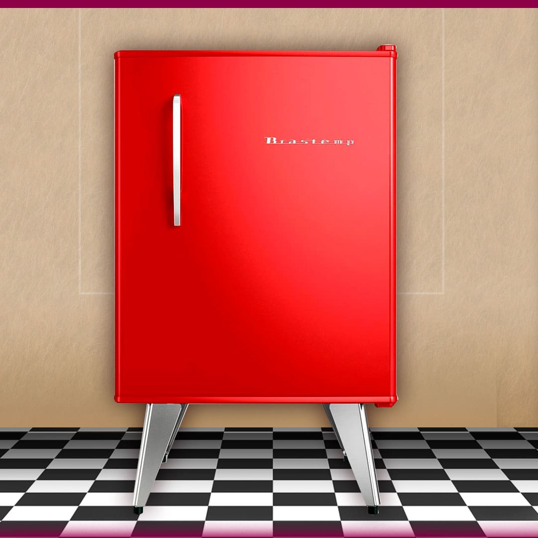 Frigobar Brastemp Retrô BRA08 76 Litros Vermelho