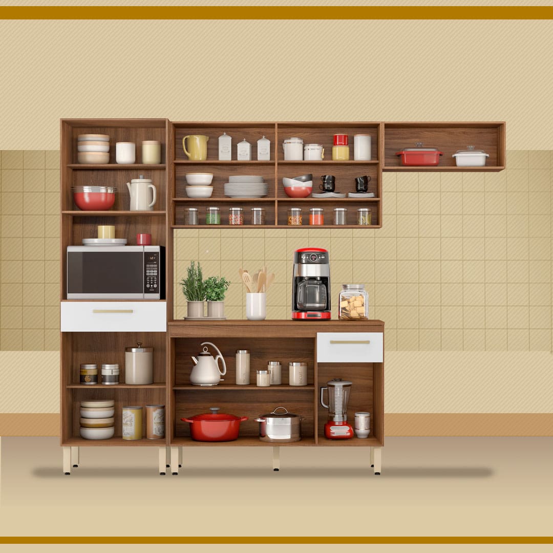 Cozinha Demóbile Savoy Aberta 4 Peças
