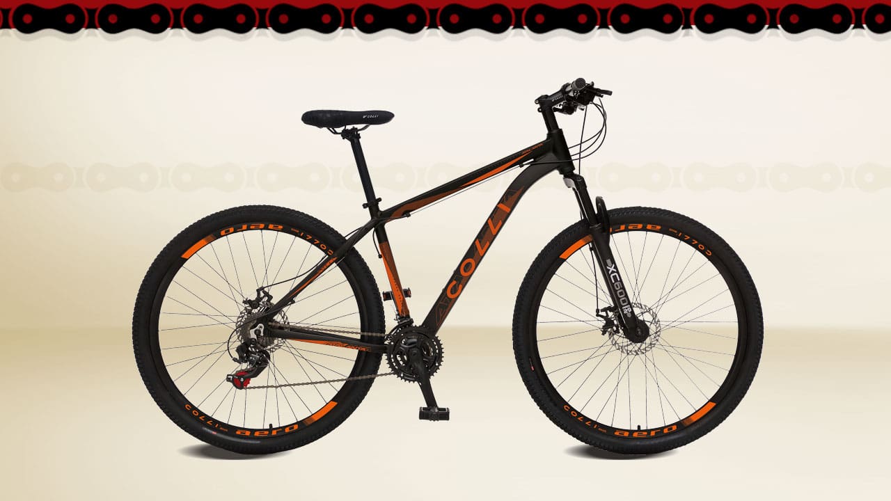 Bicicleta Colli Bike Aluminum Aro 29 Preto/Laranja