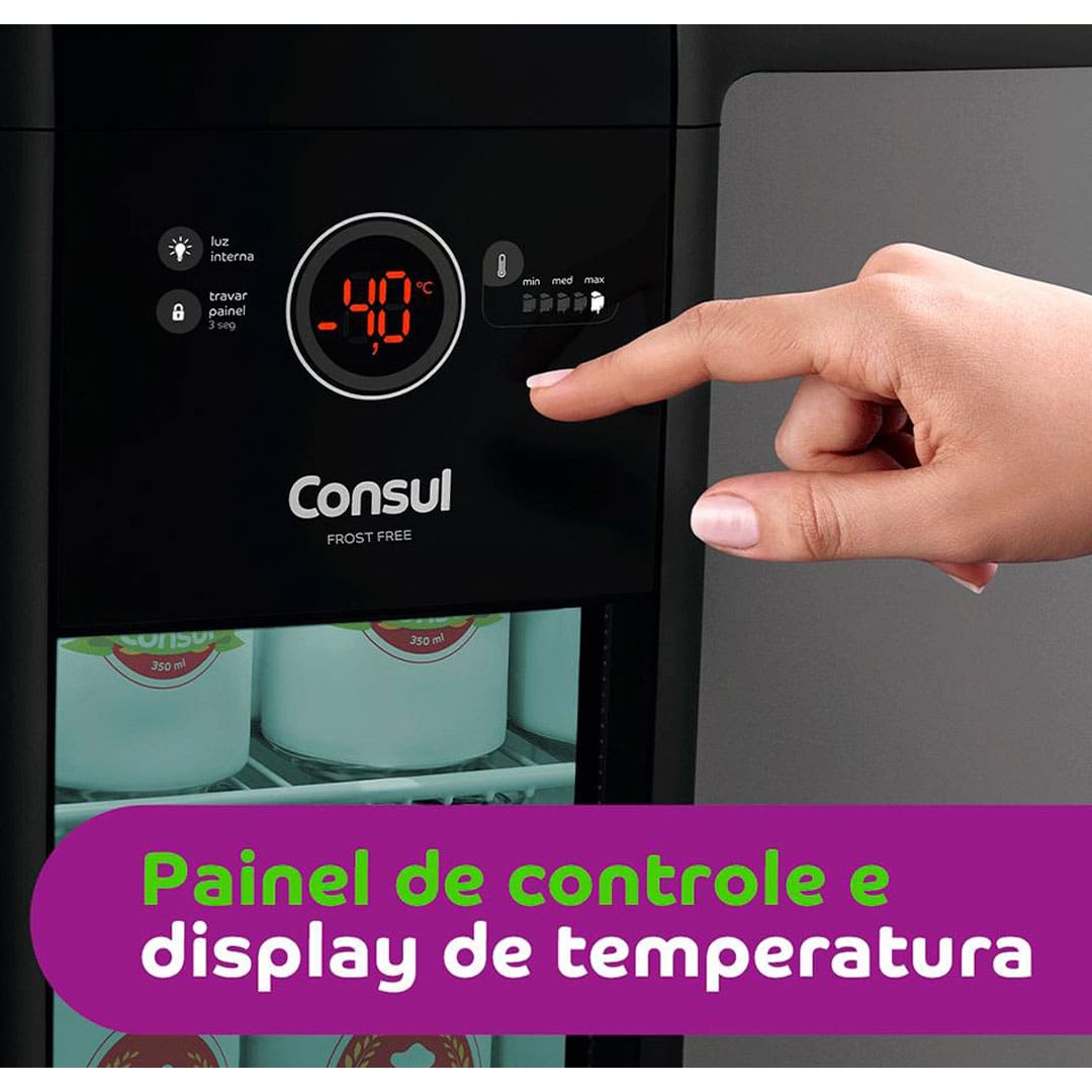 Cervejeira Consul CZD12AT Titanium com Painel de Controle