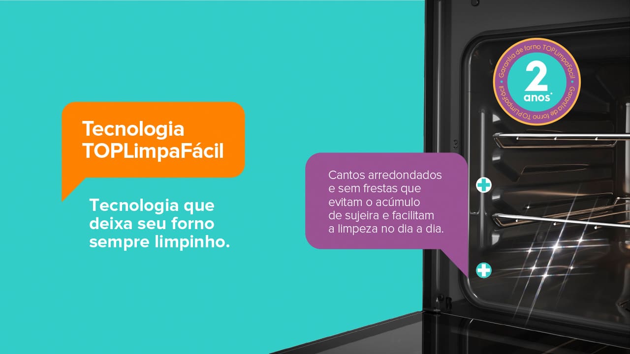 Fogão 4 Bocas Continental FC4GP Preto