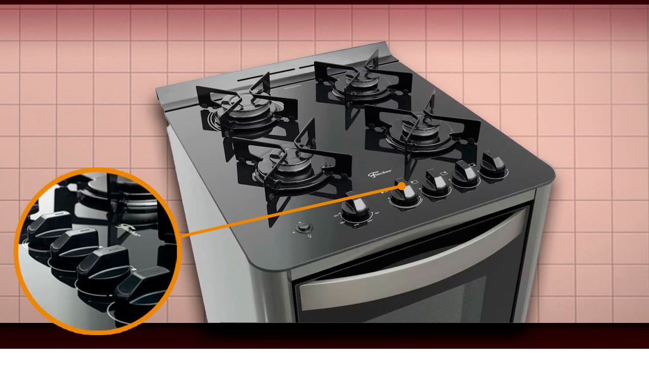 Fogão Fischer Gran Cheff 4 Bocas Silver