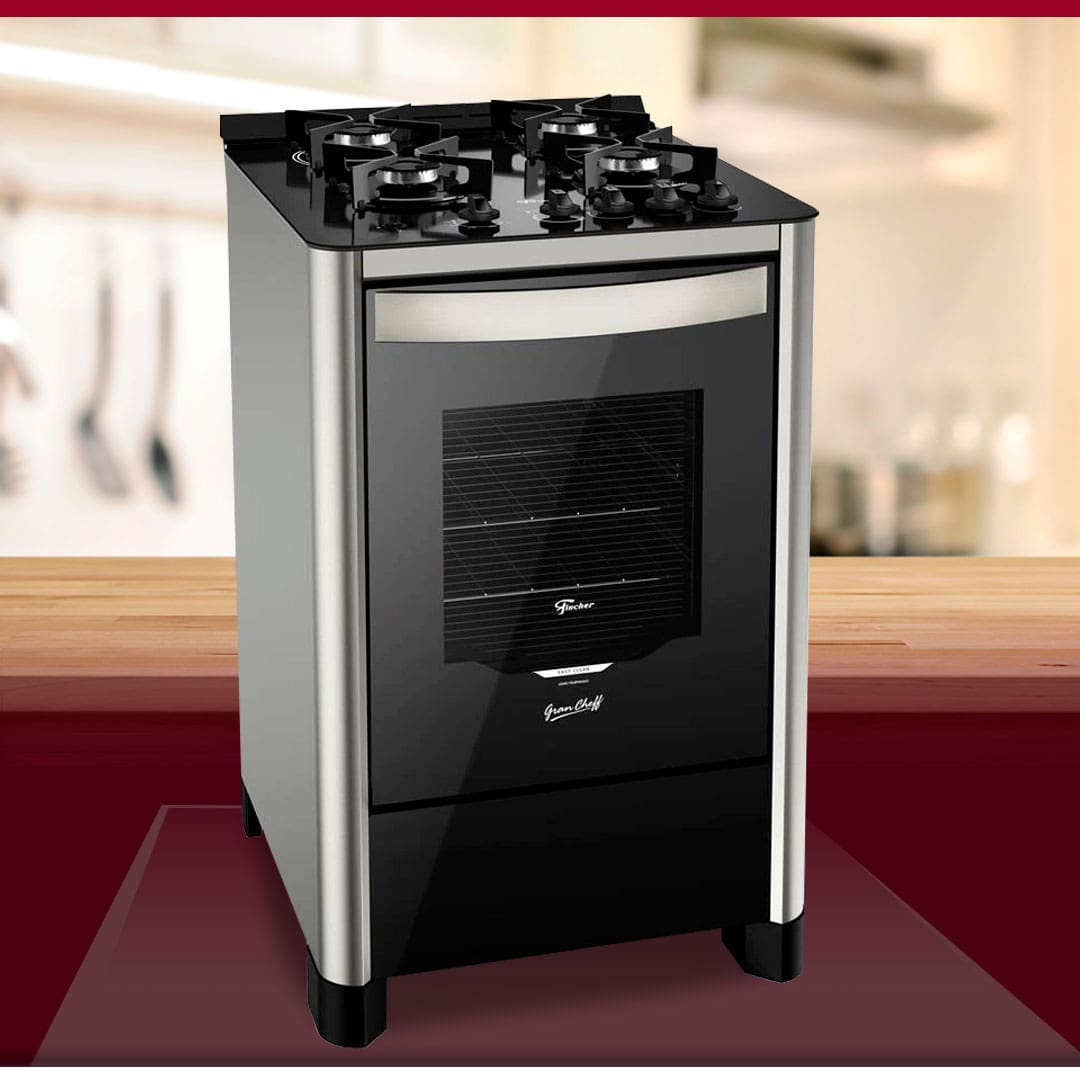 Fogão Fischer Gran Cheff 4 Bocas Silver