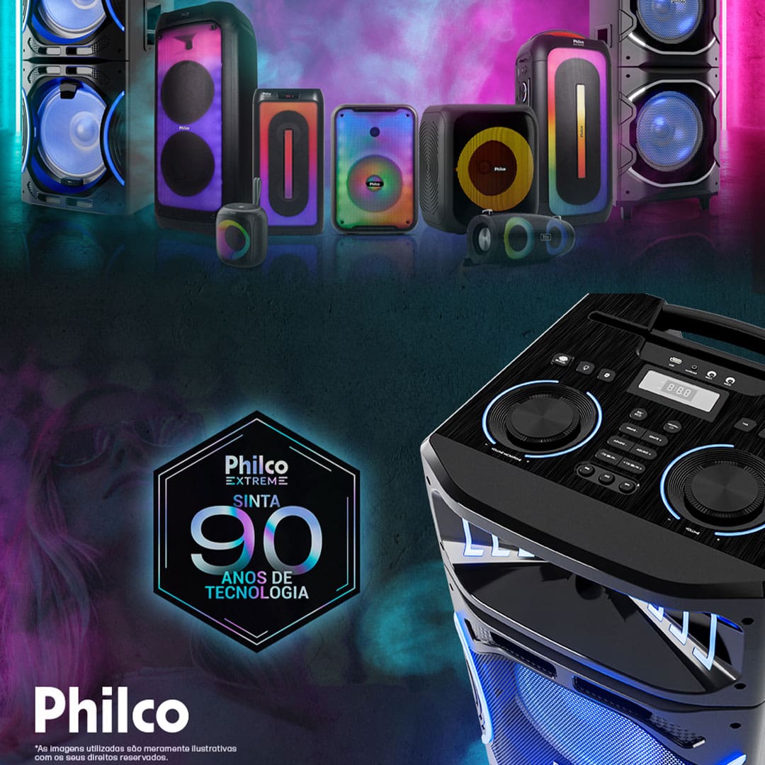 Som potente para festas inesquecíveis Transforme suas festas com a Torre de Som Amplificada Philco PCX35000! Com impressionantes 3500W de potência, ela é equipada com dois woofers de 15” e um tweeter, garantindo graves intensos e uma qualidade de som que vai agitar qualquer evento.