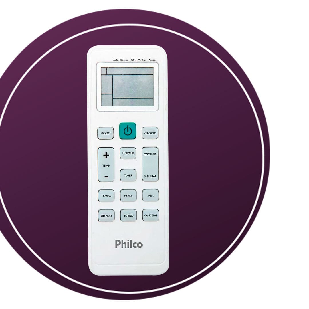 Ar Condicionado Split Philco PAS9200F1 Controle Remoto