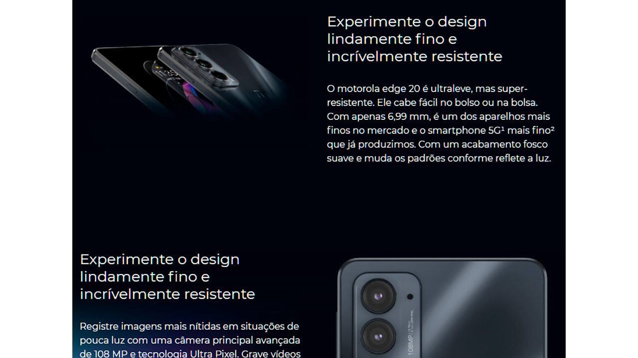CEL.DESB.MOTO EDGE 20 5G 128GB PT - 55029634